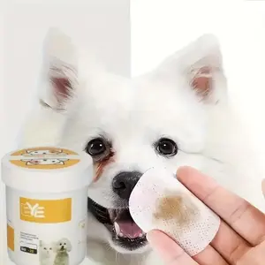 200 Pet Eye Wipes for Cats & Dogs, Tear Stain Remover, Durable Polyester Material, Safe for Pets, Essential Grooming Supplies