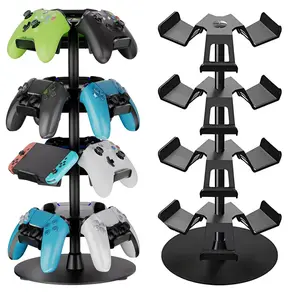 Game Controller Stand Storage Rack, Multi-Functional 360 Degree Rotating Holder for Ps5/ps4/switch Controllers, Space-Saving Desktop Organizer, Display Holder