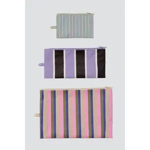 Candy Shop Stripes Flat Pouch Set