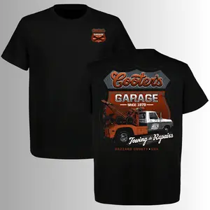 Vintage Garage Towing & Repairs Hazzard County T-Shirt, 2 Sides, Retro Tow Truck Graphic Tee