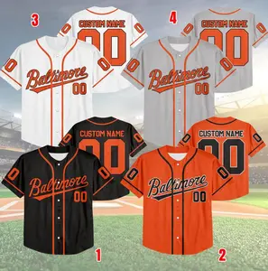 Custom Name & Number Baseball Team Jersey, Jersey For Fan, Baseball Lovers 8425MD38