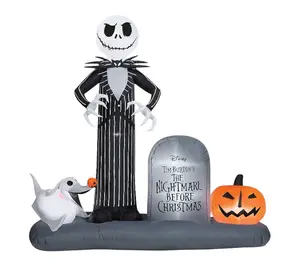 RC Home Decor 74" Jack Skellington Graveyard Inflatable w/ LED