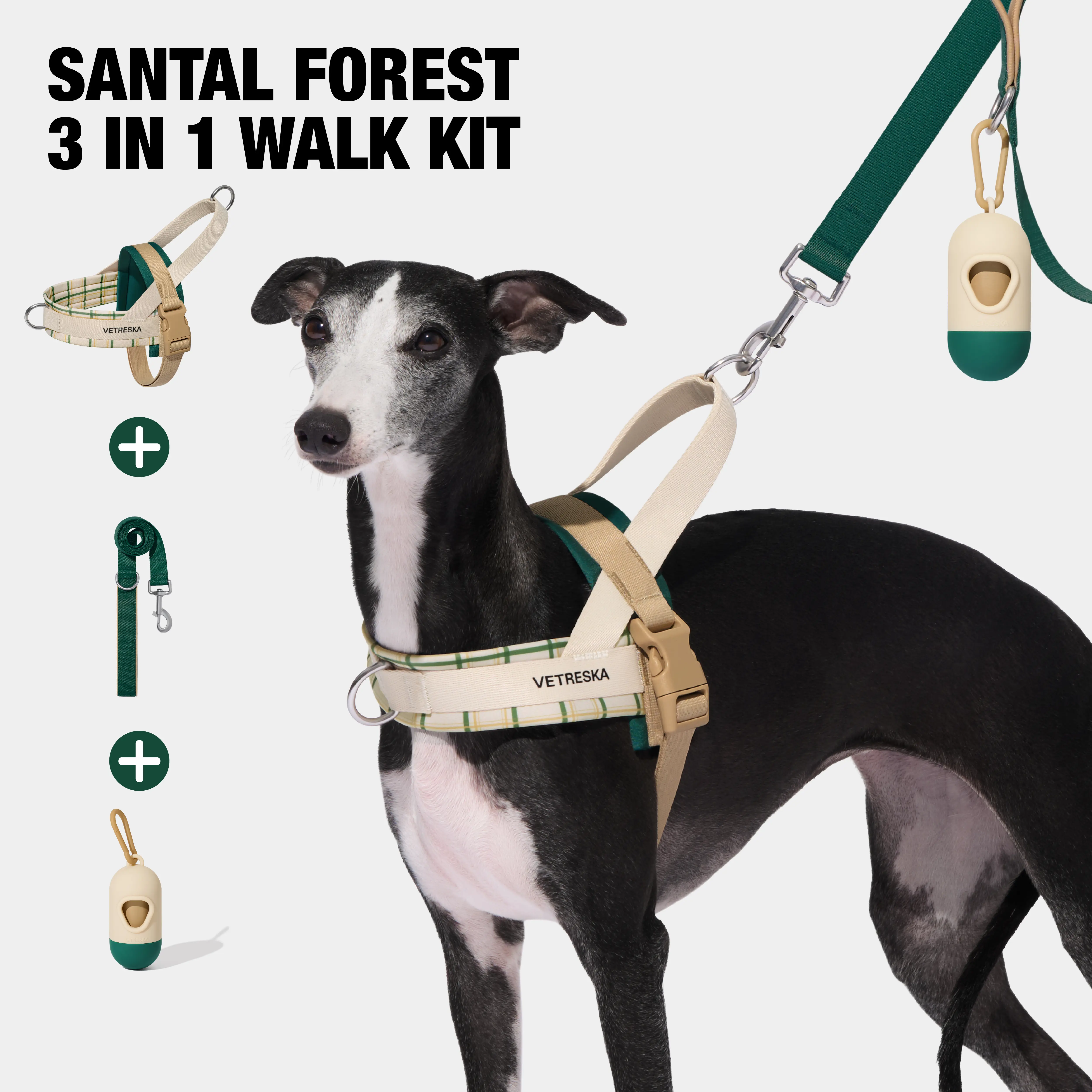 VETRESKA Dog Harness and Leash Set, Easy Walk Dog Harness