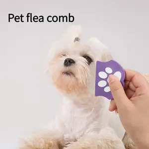 Universal Flea Comb for Cats & Dogs! Compact and portable—glides through the coat effortlessly to keep your beloved pet free from parasitic pests! Flea Removal Tool – Compact & Portable 🥚