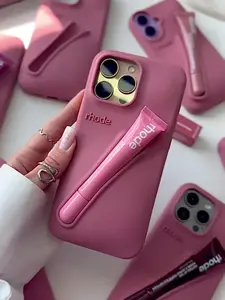 RHODE Minimalist Phone Case with Lip Treatment Slot for iPhone 11–17 Pro Max – Fashionable & Functiona