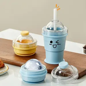 Foldable Ice Ball Cup, Creative Silicone Ice Maker, Multi-Functional Portable Ice Mold, Ideal for Summer Parties, Family Gatherings, Outdoor Camping