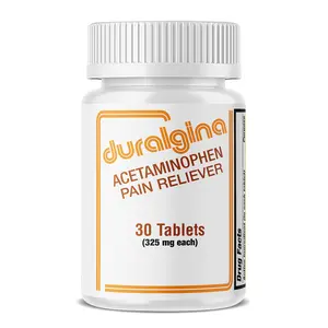 DURALGINA Acetaminophen Tablets - OTC Pain Reliever, Fast-Acting, Stomach-Gentle, Multi-Symptom Relief for Arthritis, Safe for Adults & Youth 12+, 30-Count 1-Pack