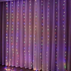 Christmas Lights Curtain Garland | Merry Christmas Decorations For Home | Christmas Ornaments | Xmas Gifts Navidad 2024 | New Year Decor Multi-Color