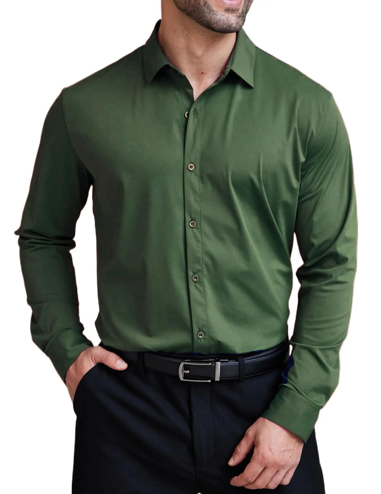 COOFANDY Mens Dress Shirts Long Sleeve 4-Way Stretch Wrinkle Free Shirts Button Down Business Formal Shirts COOFANDY Mens Dress Shirts Long Sleeve 4-Way Stretch Wrinkle Free Shirts Button Down Business Formal Shirts