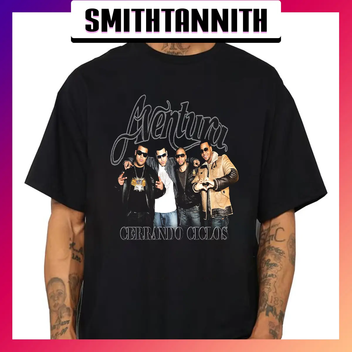 2024 Aventura Tour Shirt, Cerrando Ciclos T-shirt, Romeo Santos Shirt, Aventura Bachata Graphic Unisex Tshirt, Aventura Concert Group Shirt 09052024KHRM-47