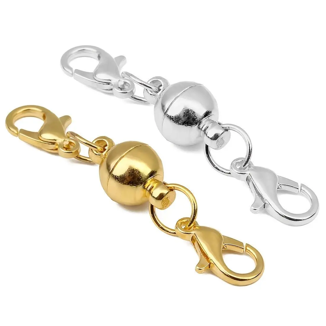 5pcs Solid Ball Magnet Clasp | Lobster Claw Bracelet Necklace Mask Connector Magnetic Clasp, 8mm/0.026inch Secure Clasp Jewelry Making Accessories