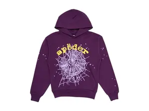 Sp5der Men's Star OG Web V2 Hoodie Purple, from StockX
