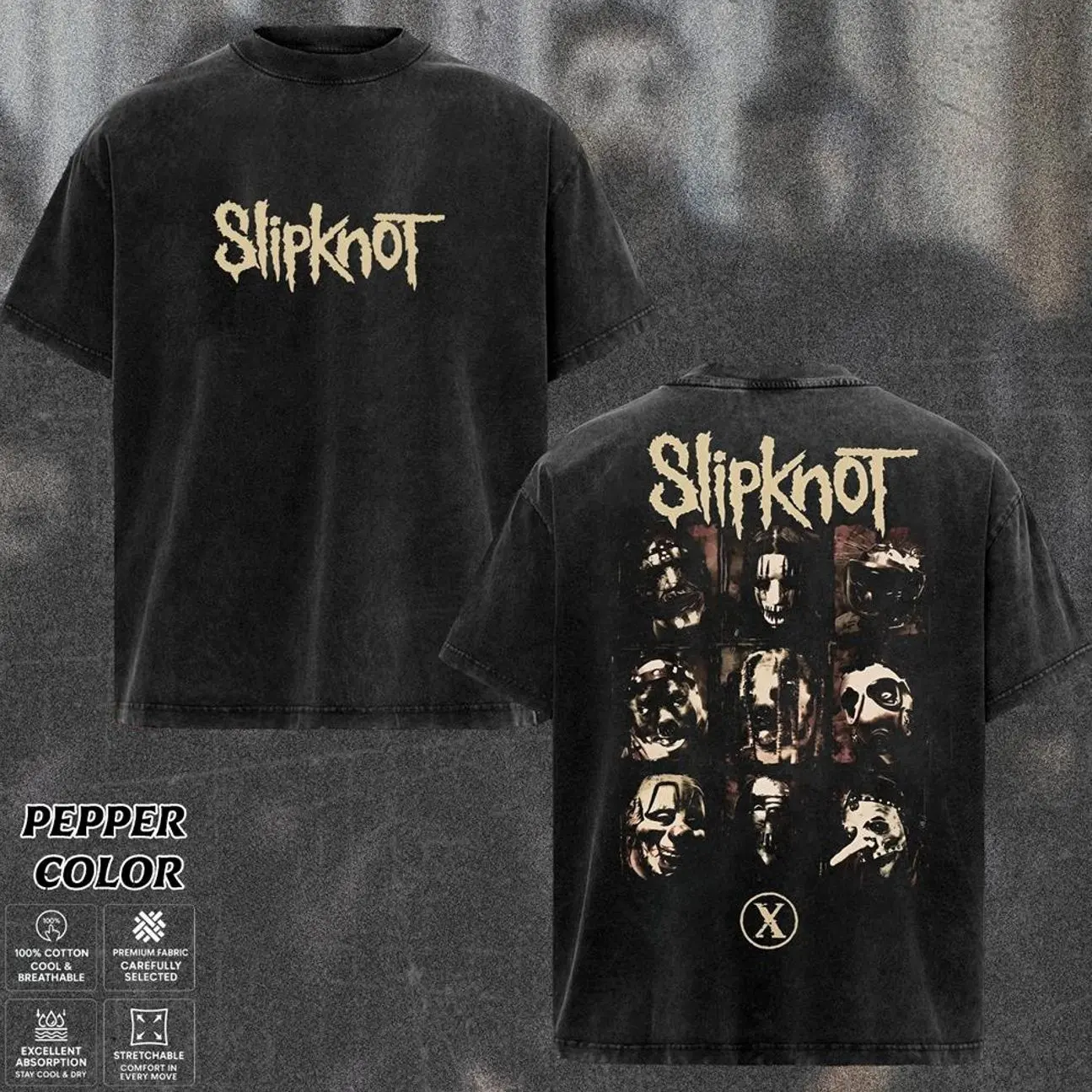 [COLLECTION] Slipknot Band T-Shirt Collection, Dark Nu Metal Graphic Tee, Masked Industrial Horror Artwork Shirt,Chaos Alternative Metal T-Shirt, Distressed Dark Stage Streetwear, Heavy Metal Band Merch Gift for Rock Fans, Unisex Merch for Men & Women UX0