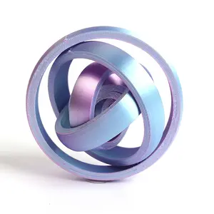 3D Printed Seven Rings Stress Relief Puzzle Toy Planet Ring Ornament Eco-friendly Fidget Spinner Plastic Craft