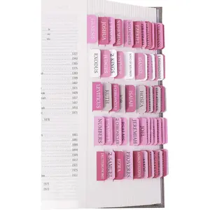 Tabs for Women & Men, Laminated  Tabs for Study , Boho Theme  Tabs for Easy Navigation, Simplify Your  Reading Experience with Easy-to-Use Indexing Tabs