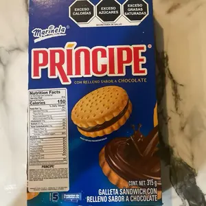 Principe cookies chocolate filling