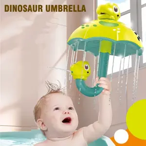 1pcs Dinosaur Umbrella Bath Toy Sprinkler for Kids Toddlers, Baby Bath Toys with Spinning & Spray Effects, Mold Free Bathtub Shower Toys for 2 3 4 5 6 Year Old Girls Boys, Parent-Child Interactive Water Play Gift, bath toys, baby toys, baby essentials