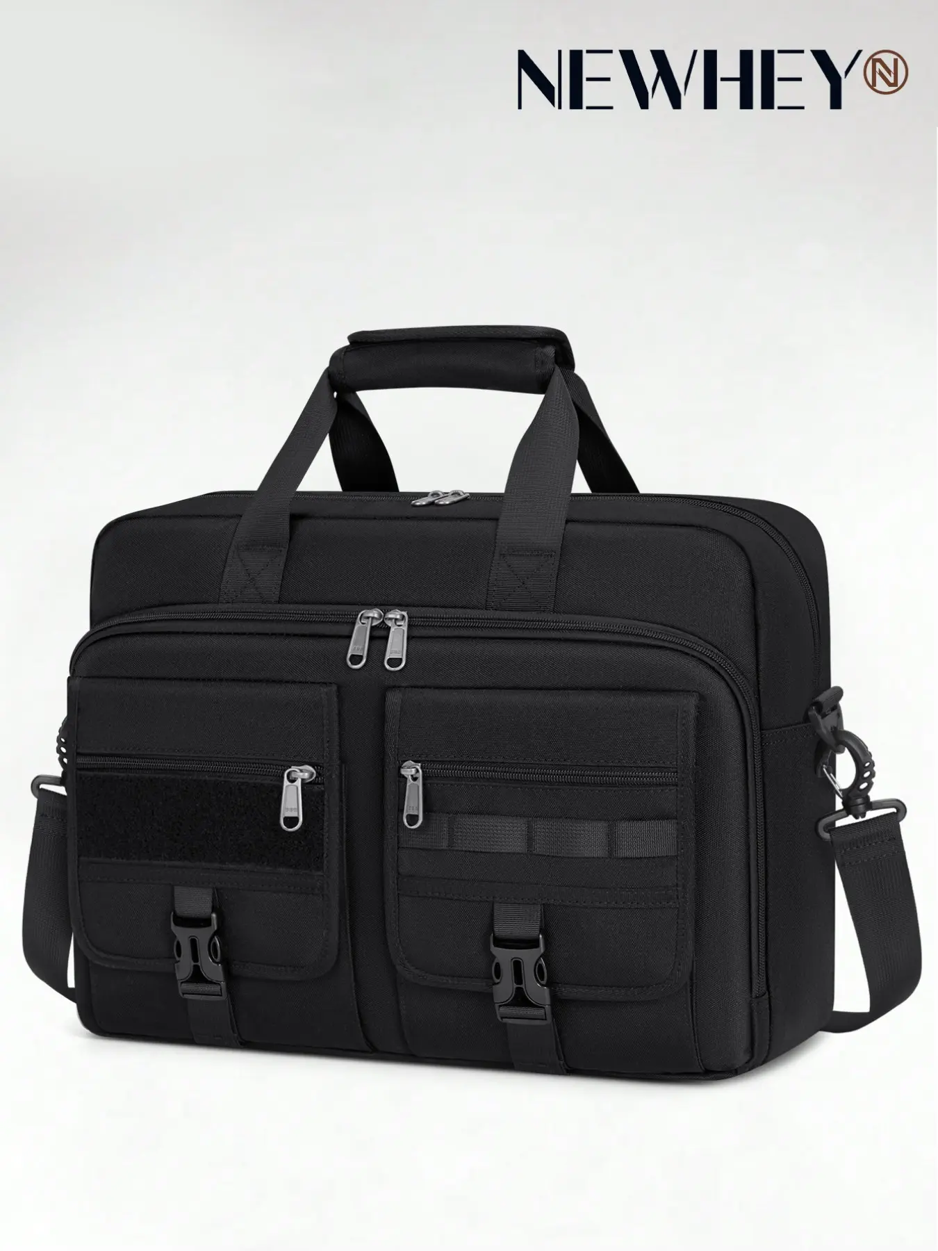 Tactical Laptop Bag for Men, 15.6/17.3 Inch Military Laptop Briefcase, Molle Large Business Travel Messenger Bag, Travel Essentials, Durable & Stylish Design