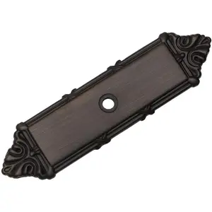 10 Pack 9467ORB Oil Rubbed Bronze Cabinet Hardware Knob Back Plate