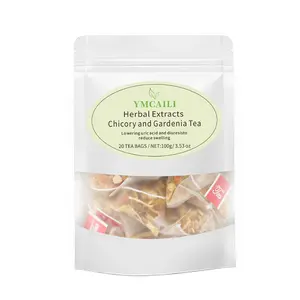 YMCAILI Natural Ingredients Chicory Blend Tea, 20 5g Tea Bags, Herbal Extracts with Gardenia, Diuretic Beverage for Lowering Uric Acid and Reducing Swelling Healthy Kidney Tea