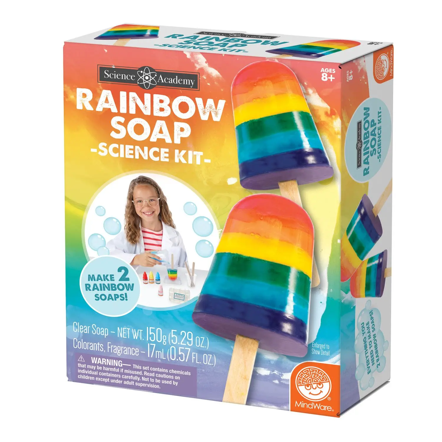 Science Academy Rainbow Soap Experiment Kit, Educational Technology Toy for Kids, Science Experiment Kit