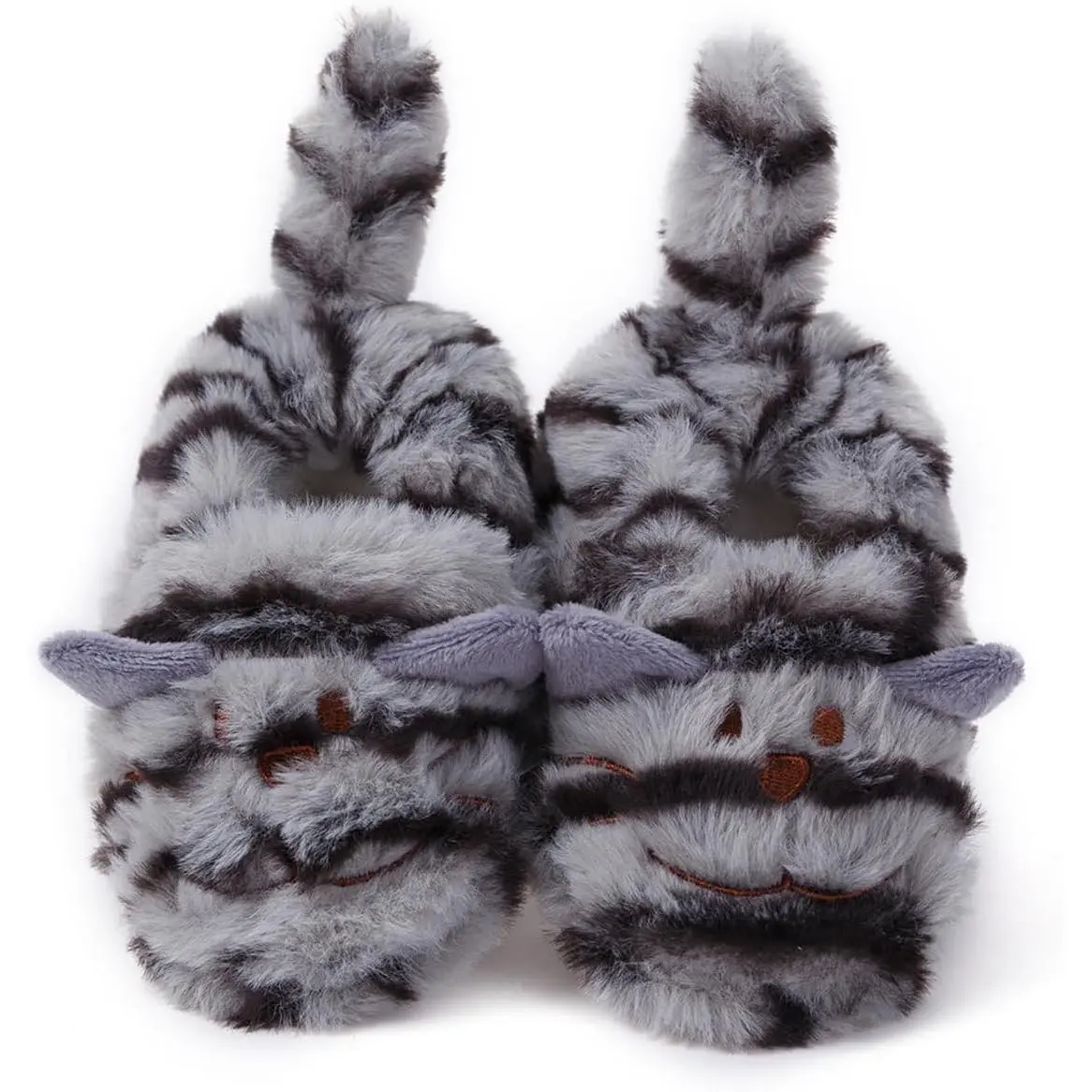 House Slippers for Toddler Girls, Cute Cartoon Plush Clogs with Warm Fleece Lining and Soft Non-Slip Sole for Indoor Use, Furry Shoes, Toddler Clogs, Cute Cartoon Slides, Soft Soled Shoes, Bedroom, Elastic Bands, Slip-On Easy, Flat Sole