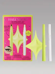 THE WING HACK SET - Liquid Eyeliner, Make-up Correcting Pen & Silicone Wing Stencil Set for Makeup Application