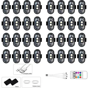 RGB Color LED Lights Set for Cars, Perfect for Holiday and Party Decoration