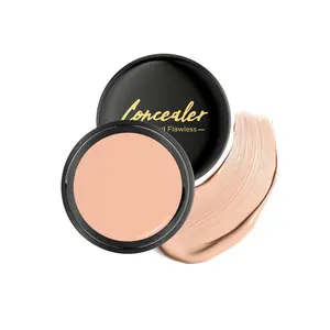 LUKCY711 Under Eye Concealer - Pot Concealer Full Coverage Brightener Waterproof to Cover Blemishes, Dark Circles, Redness And Spots Crease-Proof Color Corrector Makeup(Natural Skin Tone,0.53Oz)