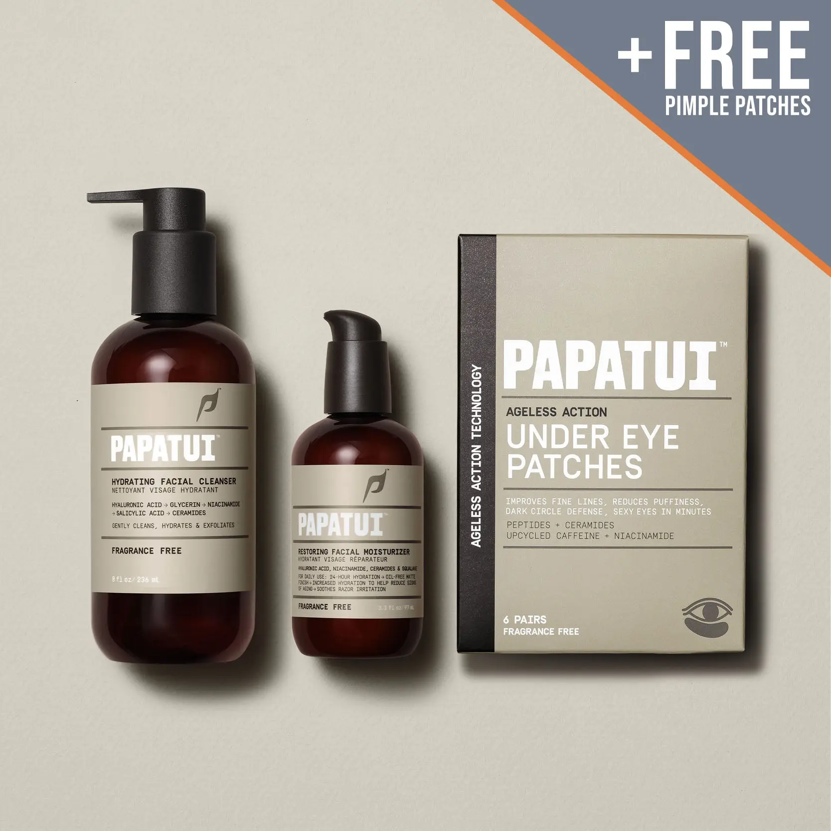 Papatui Men's Facial Care Essentials Bundle