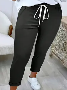 Fashion plus-size women's versatile daily commuting casual style pants