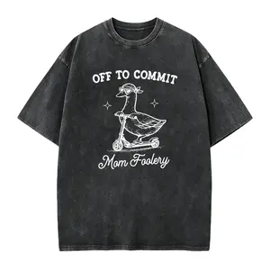 Off To Commit Mom Foolery, Mama Goose Shirt, Funny Goose Scooter, First Mother's Day Gift, Pregnancy Announcement, T-Shirt