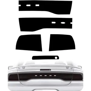 Tail Light Tint Vinyl Blackout Rear Light Tint Film Precut Overlay Wrap Cover Compatible with 2011-2014 Dodge Charger