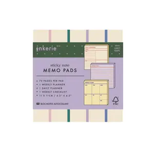 Inkerie Daily, Weekly, & To-Do Sticky Note Set - 3 Fun Pads!