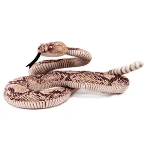 Real Planet™ Brown Rattlesnake Realistic Plush Stuffed Animal
