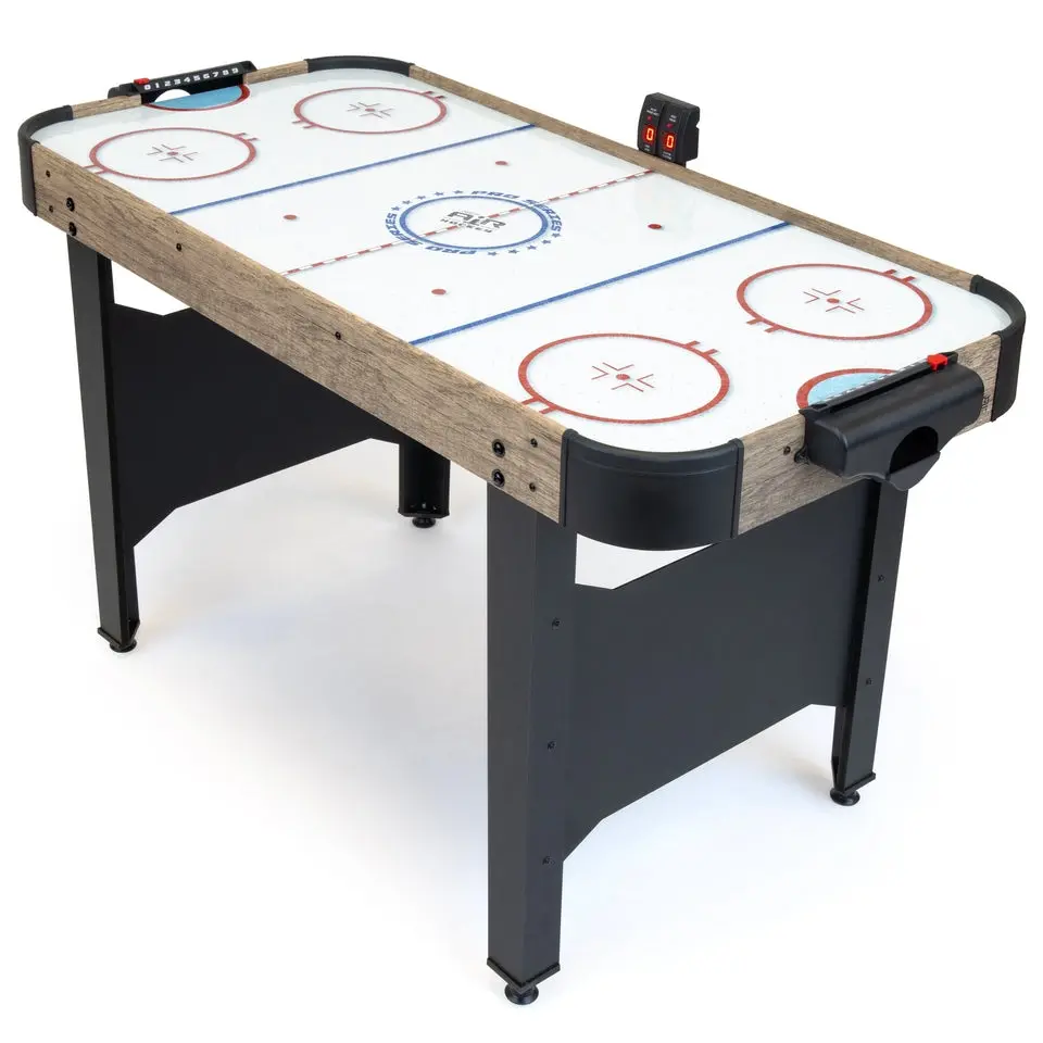 GoSports 48 Inch Air Hockey Arcade Table for Kids - Oak or Black GoSports 48 Inch Air Hockey Arcade Table for Kids - Oak or Black