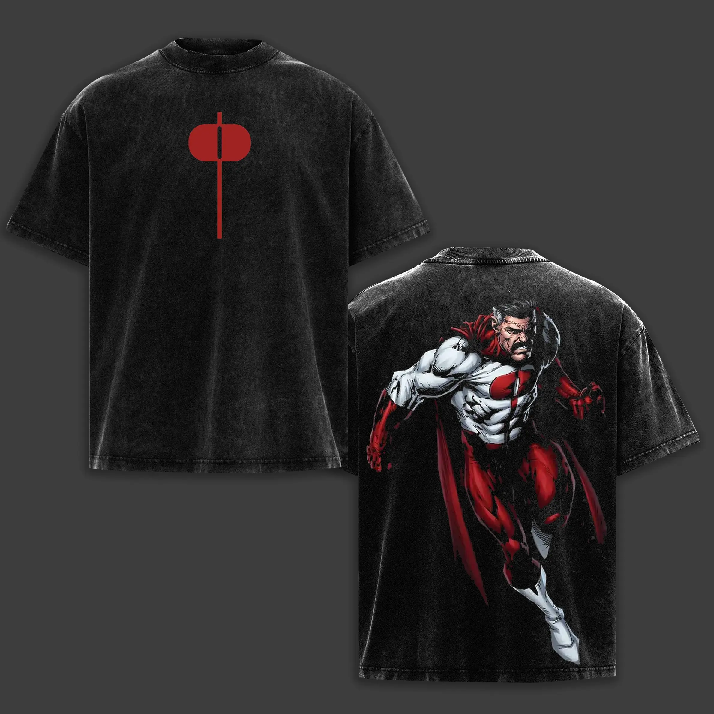 Omni Man Invincible Retro Vintage Menswear Gift movie fans Top Apparel Classic Oversized Seamless Simple Straight Man Clothes Cotton designer shirts, graphic tees, men gifts, ,Graphic Streetwear T-shirt tees good