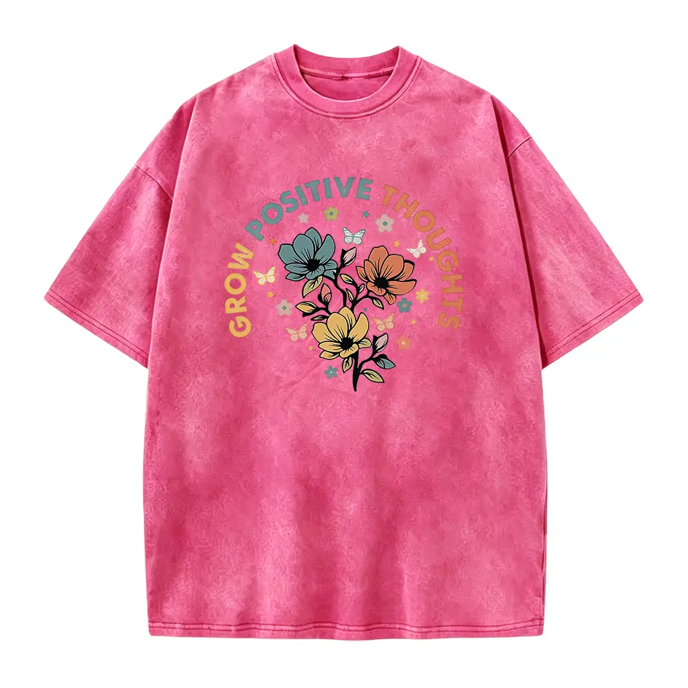 Washed T-shirt-Red