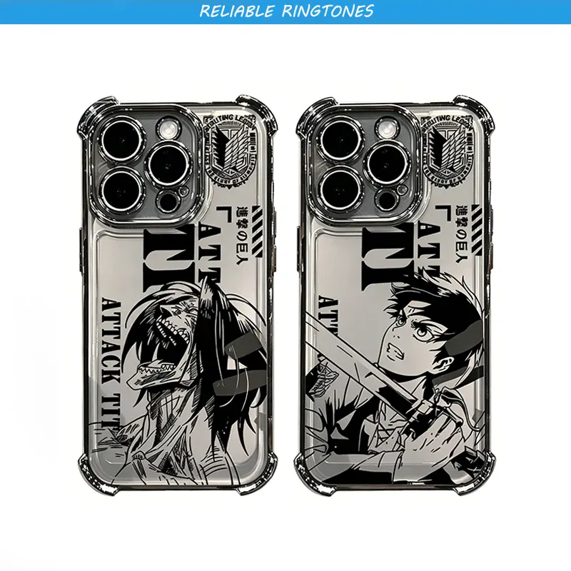 Anime  Attack on T-Titan Plating Phone Case ,For iPhone 17 16 15 14 13 12 11 - The Fashionable Design Phone Case Best Christmas Gift For Fans!