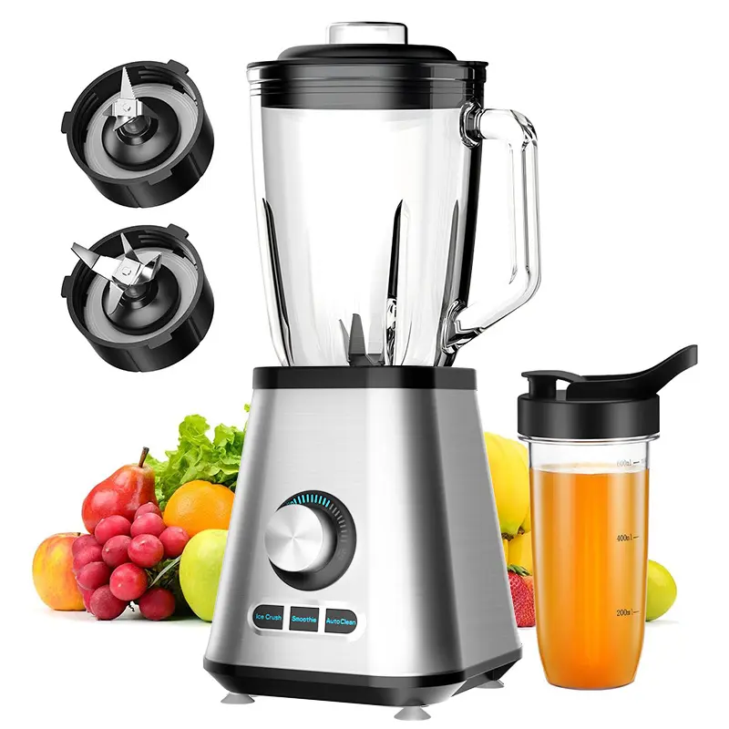 Tabletop Blender - 1200W 30000 RPM High-Speed Motor, 1.5L Large Capacity Countertop Stand Mixer for Smoothies, Ice Crushing, Countertop Stand Mixers