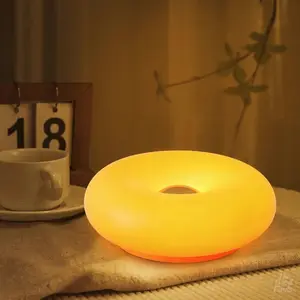 Dimmable Wall Sconce Orange Color Modern Led Wall Mount Lamp with Touch Switch, Rechargeable Plastic Wall Lighting Fixture Bedroom Living Room Kids Room Decor Sconces
