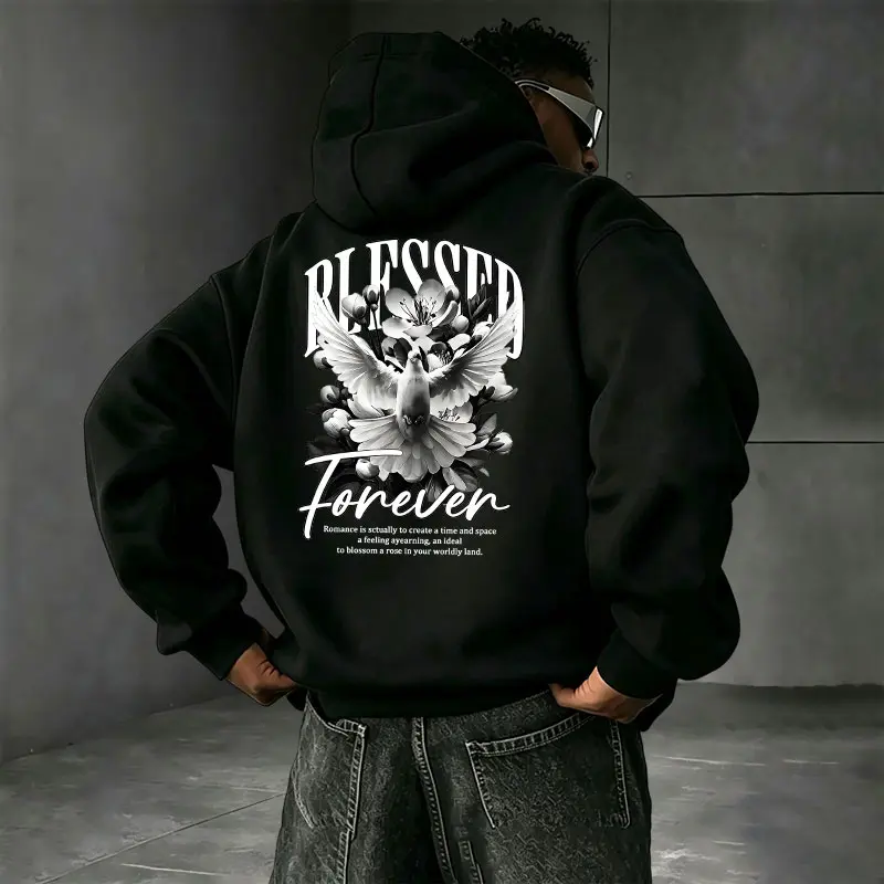 NO RISK NO STORY reversible hoodie sweatshirt with peel-off paint marker design, graffiti print, small front logo and large back print, motivational streetwear, unisex, oversized fit 【Runs small, order one size up】