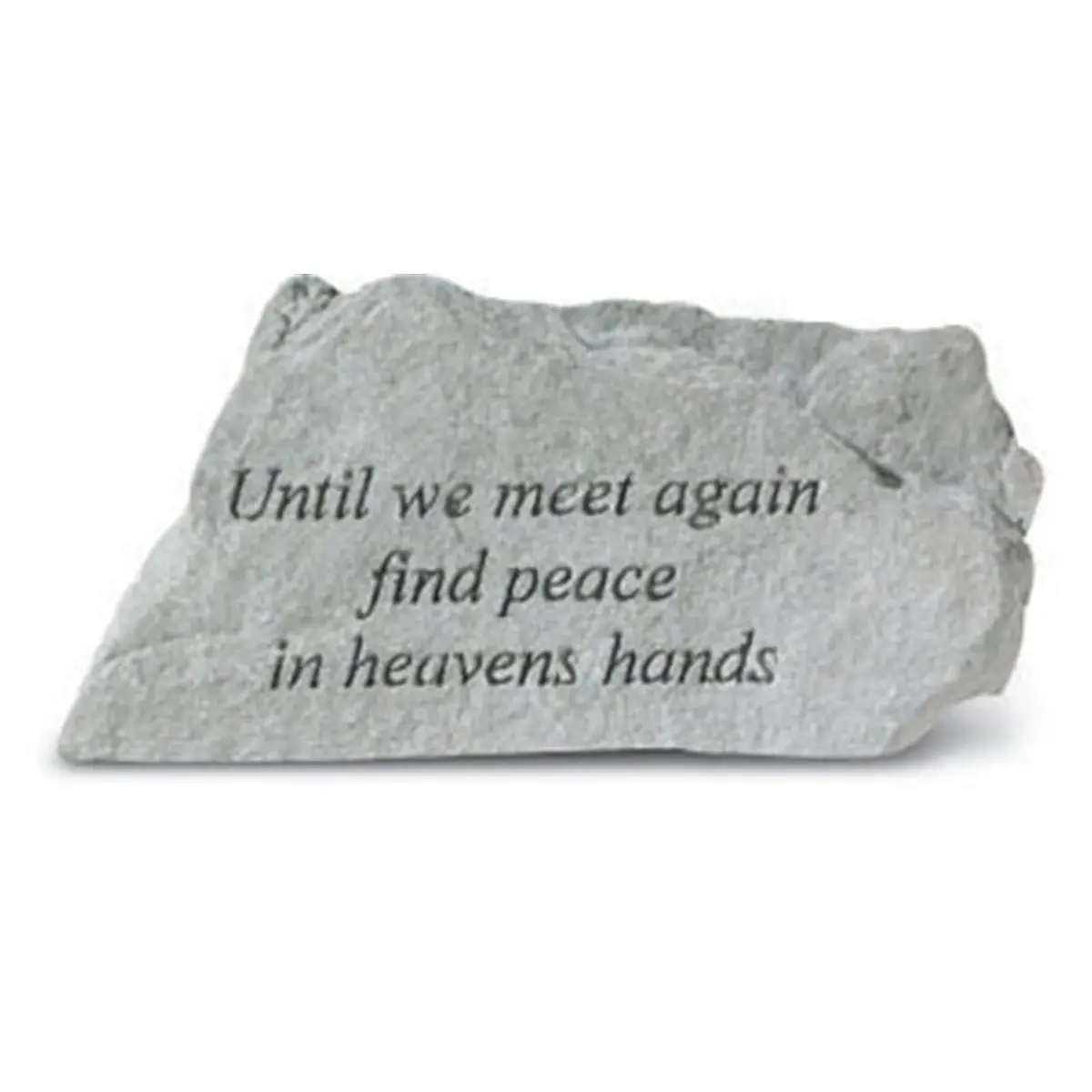 212 MAIN Outdoor Wall Mount Memorial Plaque - 6.25x3in Cast Stone Weatherproof Outdoor Decor with Hangar Back