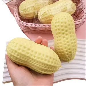 Peanut-Shaped Squeeze Stress Reliever – Slow Rebound, Soft Clay-Like Texture, Venting TPR Rubber