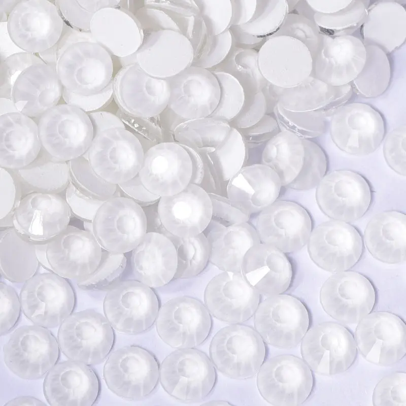 Neon Crystal White Glass Rhinestones