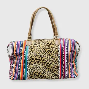 Cheetah Serape Weekender Bag