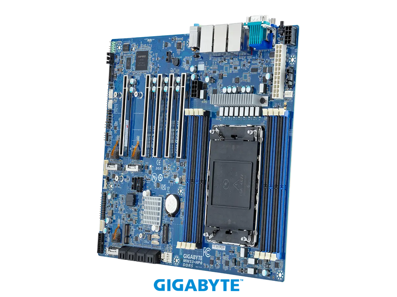 GIGABYTE MW53-HP0 Intel® Xeon® W Workstation Motherboard Board, Single processor, LGA 4677, Intel® W790 Chipset.