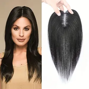 Hot Sell NEW Arrived Women's Swiss Lace Front T-Shaped Hairpiece - Hand-Woven Straight Black Human Hair Topper for Natural Hairline & Seamless Blending, Lightweight BreathLace Hair Replacement for All Ethnicities, Hair Lace, Versatile Hairpiece, Elegant H