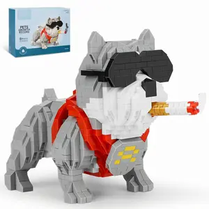 Nidonu-Cute Animal Mini Building Blocks, Mini Dog Micro Bricks Building Toys for Boys Girls, Party for Kids, Christmas Birthday Gift, christmas toy