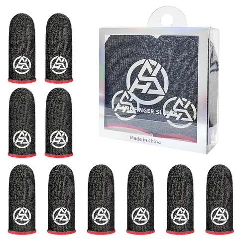 Luminous Gaming Finger Sleeves, 5 Pairs Glowing Thumb Finger Fingertips, Finger Covers for PUBG Mobile Games, Gaming Accessories, Gaming Peripherals, Gaming Items